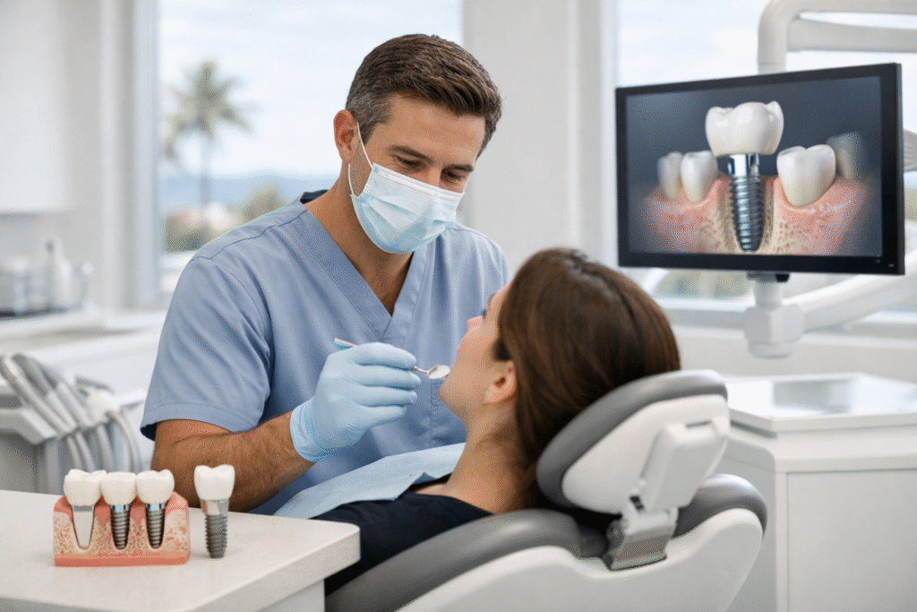 implant supported bridge in caringbah