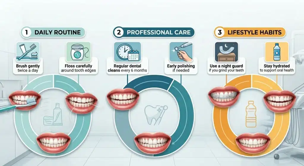 tooth reshaping for balance